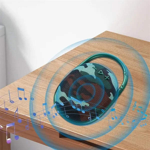 Portable Bluetooth Speaker with Handle Clip Design