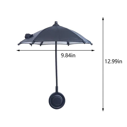 Mini anti-glare sun outdoor beach magnetic phone umbrella