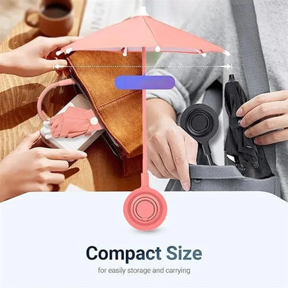 Mini anti-glare sun outdoor beach magnetic phone umbrella