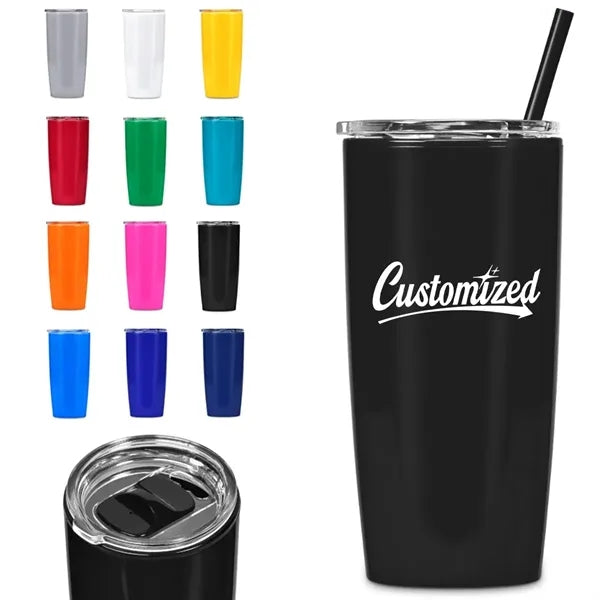 20oz Double Wall Tumbler with Straw