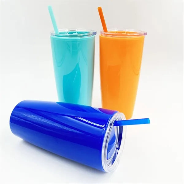 20oz Double Wall Tumbler with Straw
