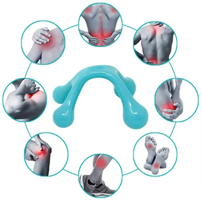 Tri-Point Handheld Massage Tool for Stress Relief