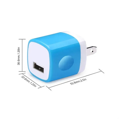Compact USB Wall Charger Adapter Plug for Mobile Devices