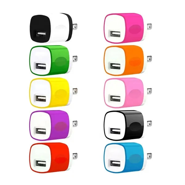 Compact USB Wall Charger Adapter Plug for Mobile Devices