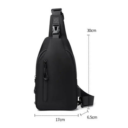 Crossbody Sling Bag with USB Charging Port & Safety Buckle