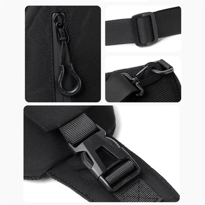 Crossbody Sling Bag with USB Charging Port & Safety Buckle