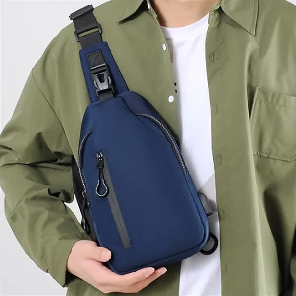 Crossbody Sling Bag with USB Charging Port & Safety Buckle