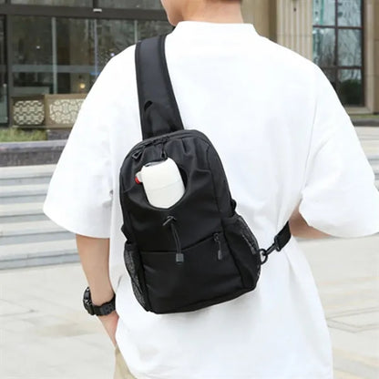 Anti-Theft Crossbody Sling Bag with Integrated Bottle Holder