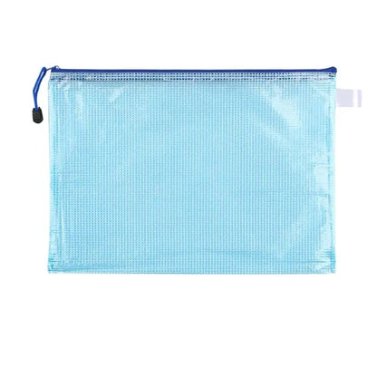 A4 PVC Mesh Zipper Pouch for Document Storage