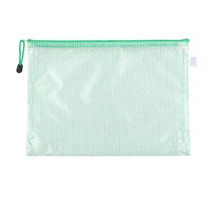 A4 PVC Mesh Zipper Pouch for Document Storage