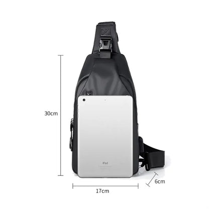 Anti-Theft Sleek Crossbody Sling Bag with USB Charging Port