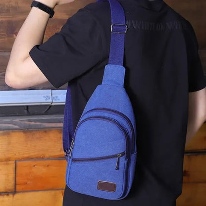 Wear and Scratch Resistant Canvas Crossbody Sling Bag