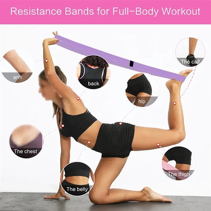 3 levels home exercise gym yoga women long resistance band