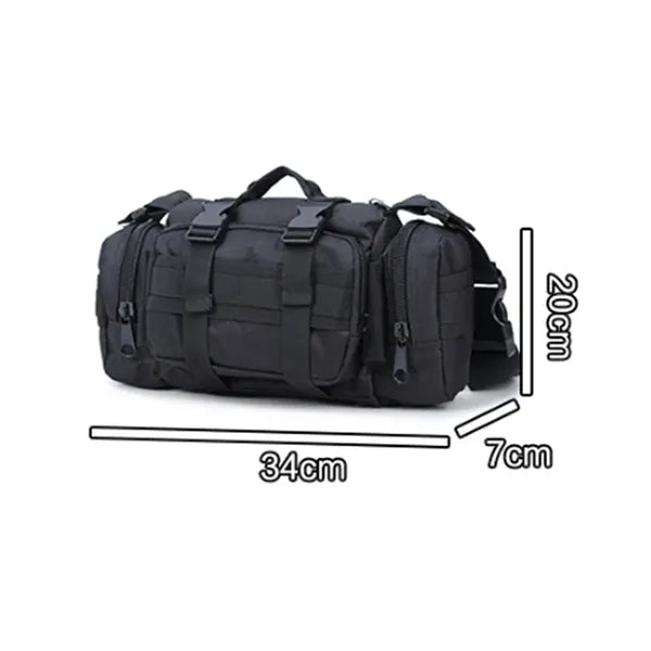 Tactical MOLLE Outdoor Waist Bag Crossbody Sling Pack