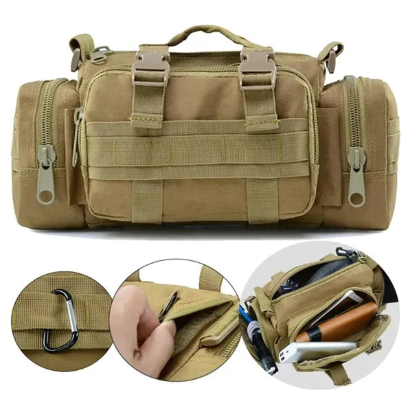 Tactical MOLLE Outdoor Waist Bag Crossbody Sling Pack