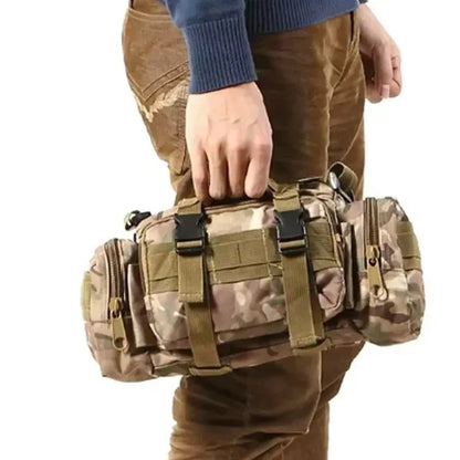 Tactical MOLLE Outdoor Waist Bag Crossbody Sling Pack