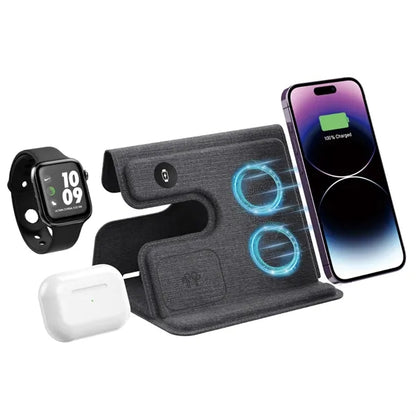 3-in-1 Foldable Wireless Fast Charging Stand