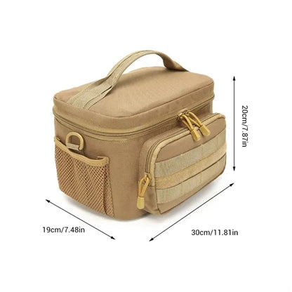 Tactical MOLLE Camouflage Insulated Lunch Cooler Bag