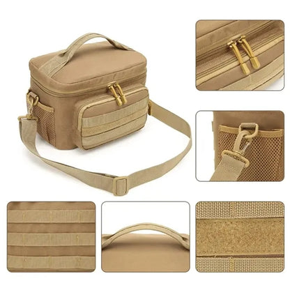 Tactical MOLLE Camouflage Insulated Lunch Cooler Bag