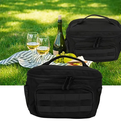 Tactical MOLLE Camouflage Insulated Lunch Cooler Bag