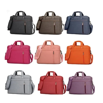16'' Business Laptop Bag with Shoulder Strap and Trolley Sle