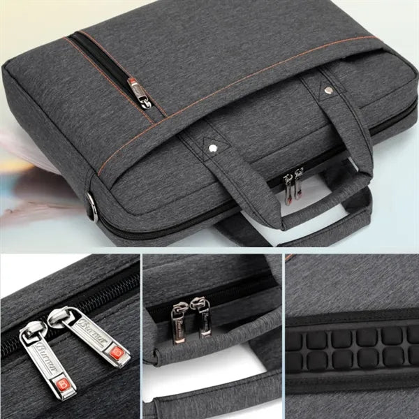 16'' Business Laptop Bag with Shoulder Strap and Trolley Sle