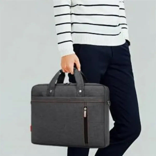 16'' Business Laptop Bag with Shoulder Strap and Trolley Sle