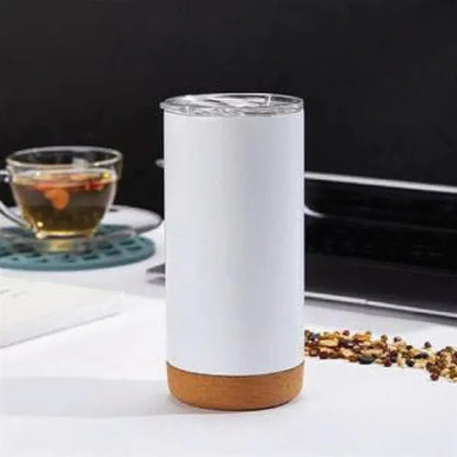 16oz. Cork Base Insulated Tumbler with Lid