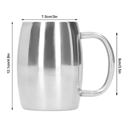 16oz. Durable Double Wall Stainless Steel Insulated Mug