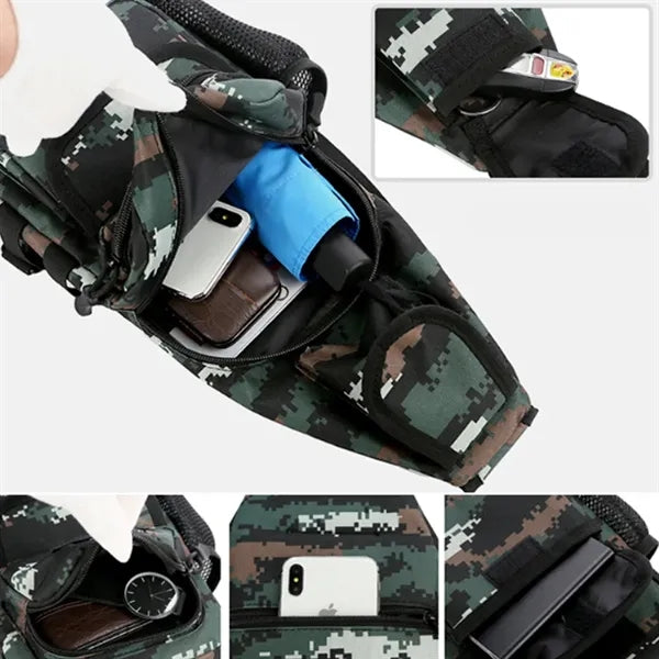 Camouflage Tactical Outdoor Travel Sling Crossbody Bag