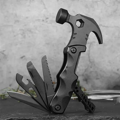 Unique gift outdoor multi-function all-in-one tool hammer