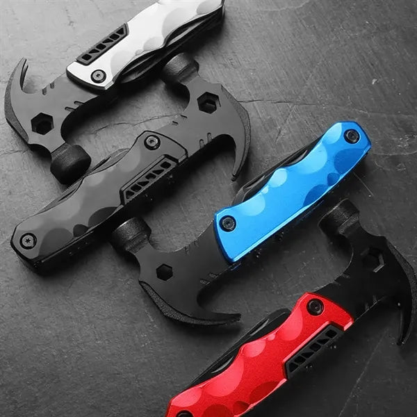 Unique gift outdoor multi-function all-in-one tool hammer