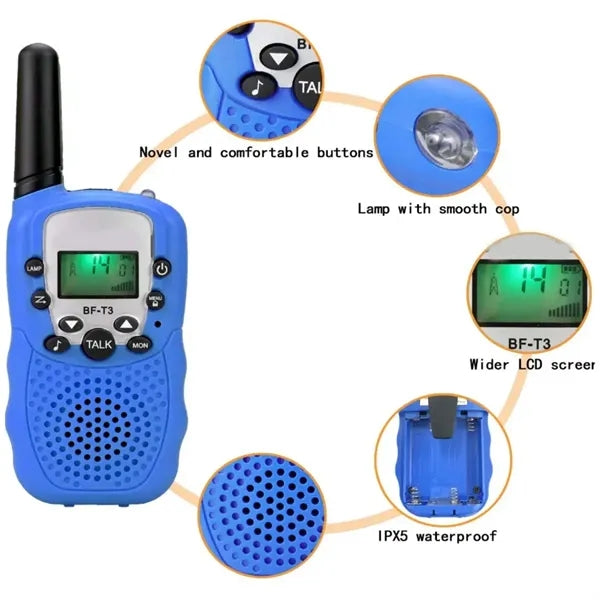 3km Kids Long-Range Toy Walkie Talkie Radio