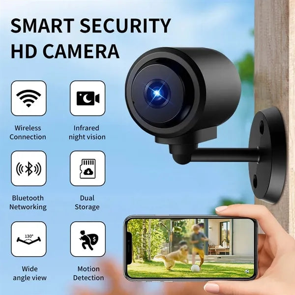 Outdoor smart home compact motion detection security camera