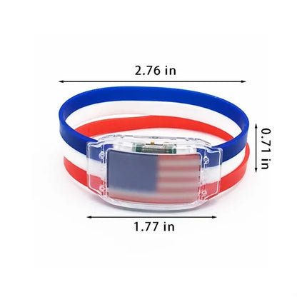 Sport events concerts elastic silicone light up bracelet