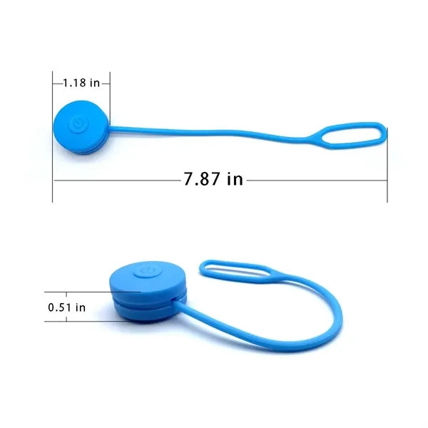 Safety silicone night running backpack led light flashlight