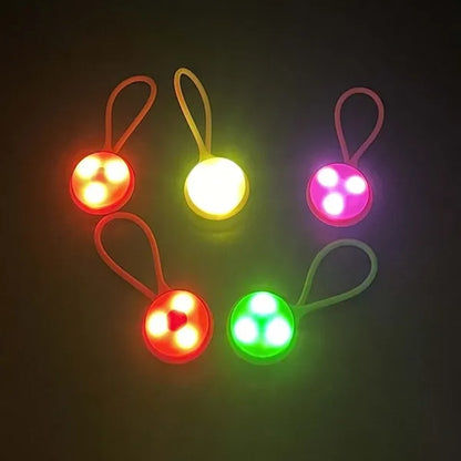 Safety silicone night running backpack led light flashlight