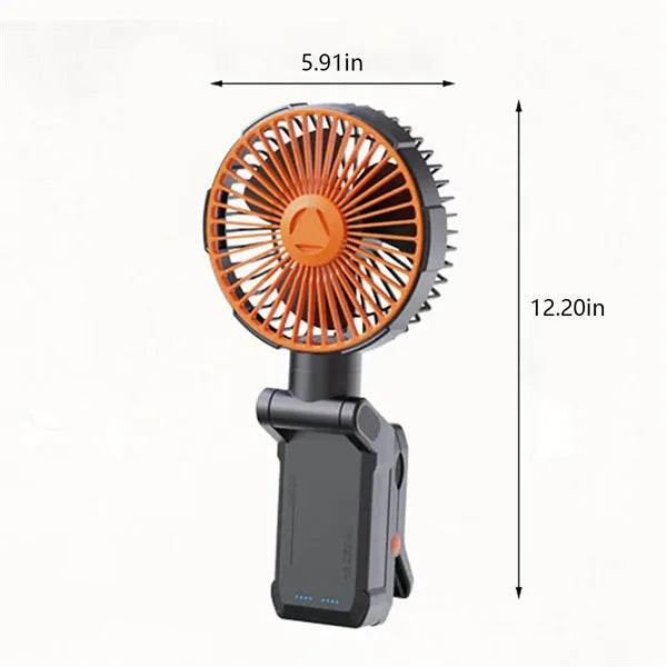 Outdoor camping desk golf cart cooling magnetic clip on fan