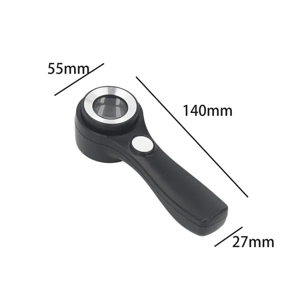 Rechargeable LED Light Handheld Magnifier Magnifying Glass