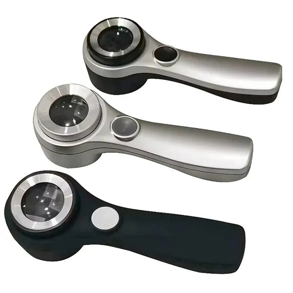 Rechargeable LED Light Handheld Magnifier Magnifying Glass