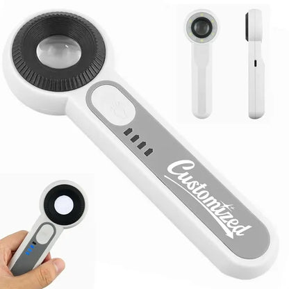 Touch LED Handheld Magnifier Rechargeable Magnifying Glass