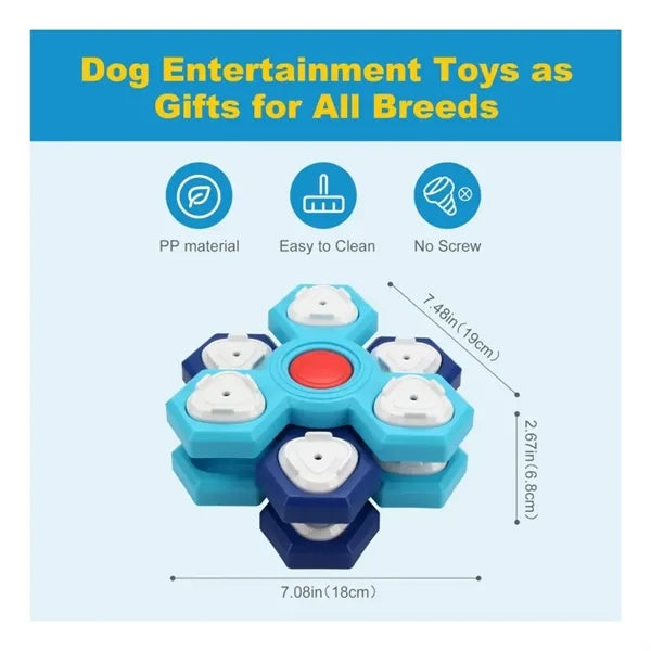 Dog Puzzle Interactive Turntable Toys 4 Levels