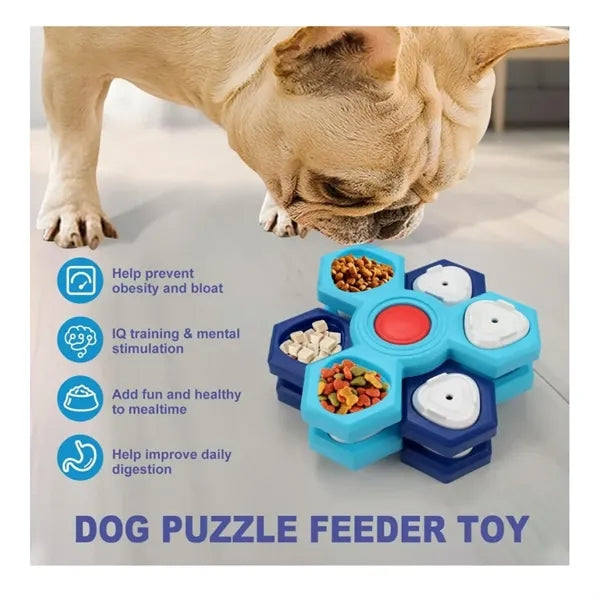 Dog Puzzle Interactive Turntable Toys 4 Levels