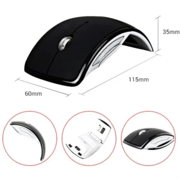 Foldable Arc Wireless Mouse