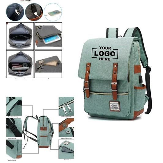 Laptop Backpack with USB Charging Port