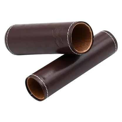 Portable Genuine Leather Single Cigar Travel Tube Case