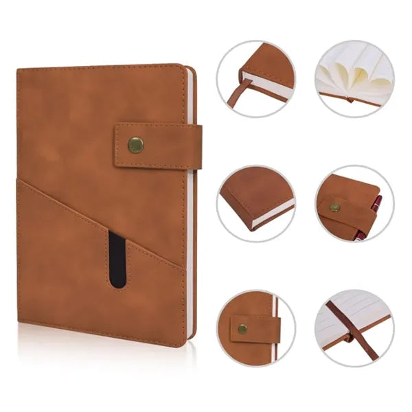 A5 Leather Journal Notebook Set with Pen & Gift Bag