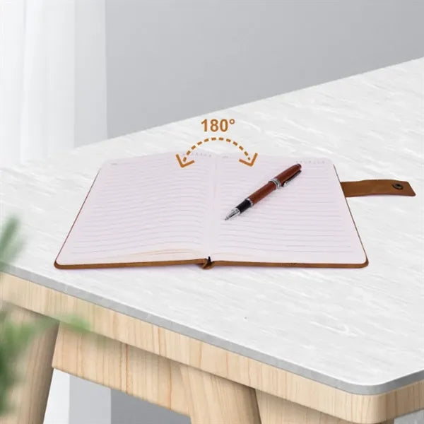 A5 Leather Journal Notebook Set with Pen & Gift Bag