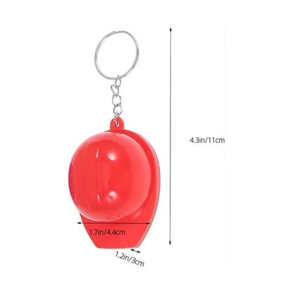 Promotional Construction Hard Hat Bottle Opener w/ Keychain