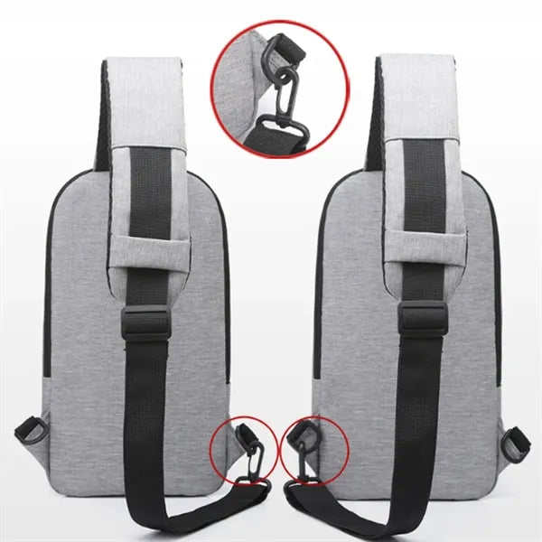 Waterproof Adjustable Crossbody Travel Sling Bag
